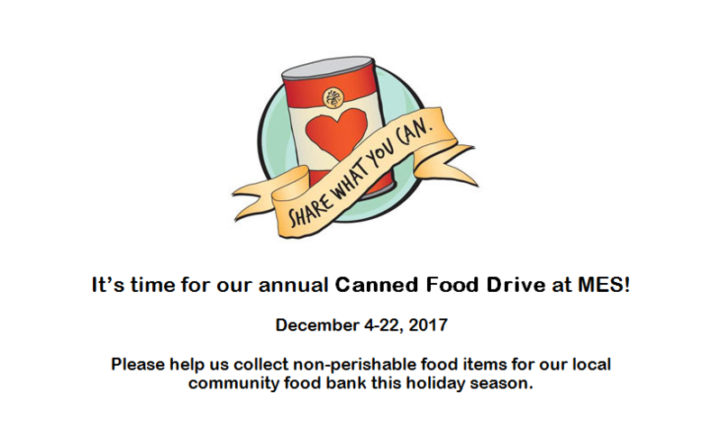 MES Canned Food Drive