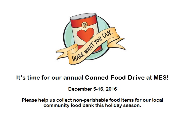MES Canned Food Drive