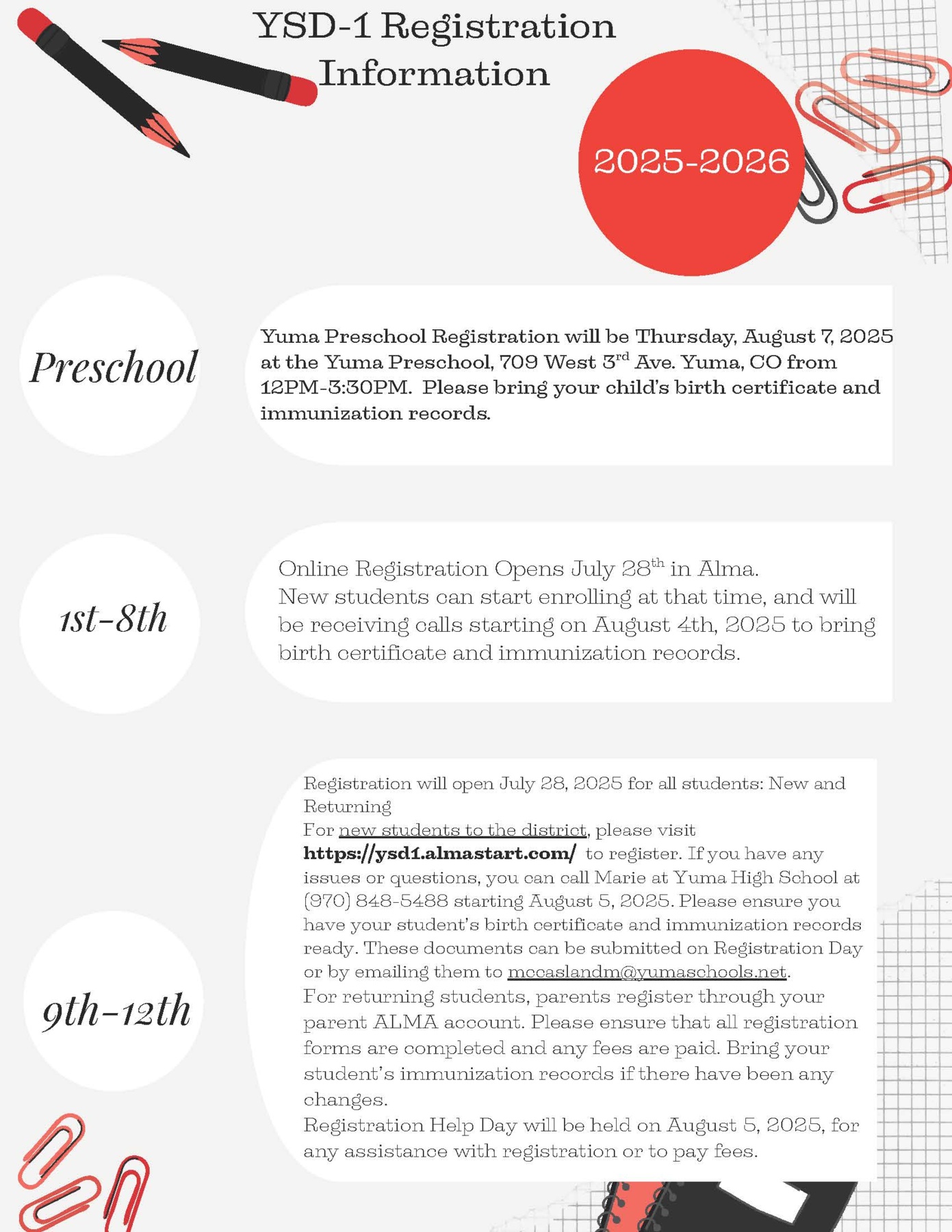 Registration Information English