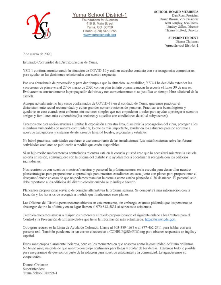 Spanish - Spring Break Extension