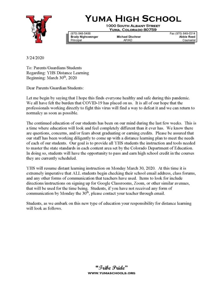 YHS Update 3 24 2020