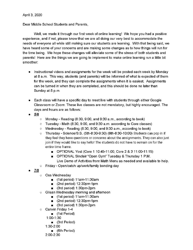 YMS Parent letter page1